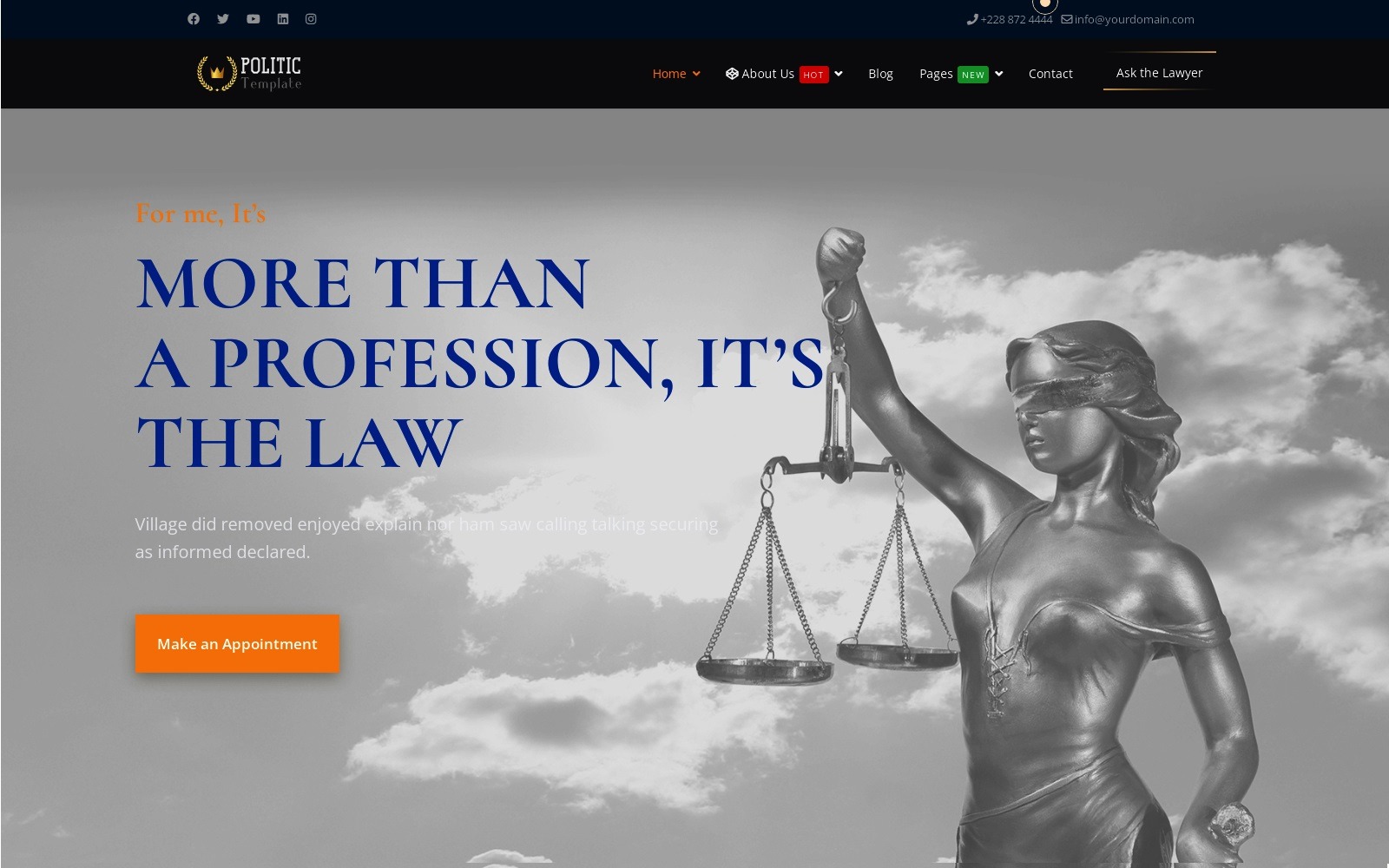 Best Lawyer and Law Firm Joomla 5 Template