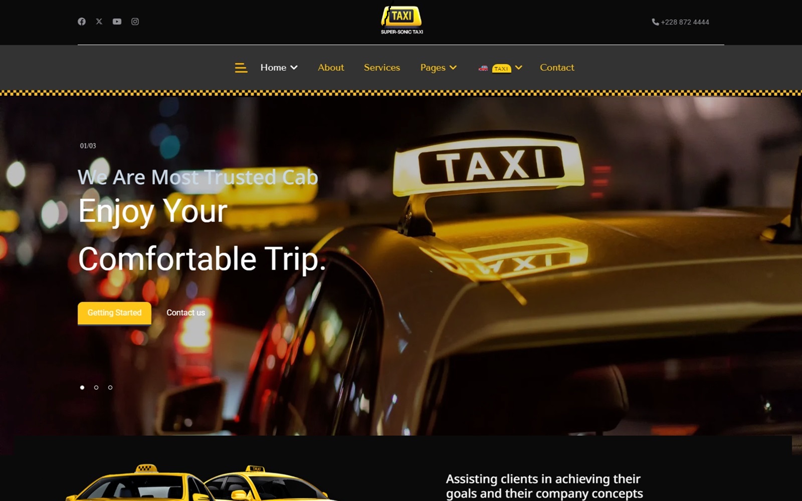 Taxi Company &amp; Cab Service Joomla 5 Template