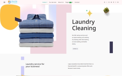 Pratic Dry cleaner Laundry Service Template