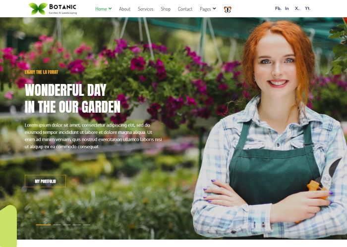 Botanic Garden and Landscape Template