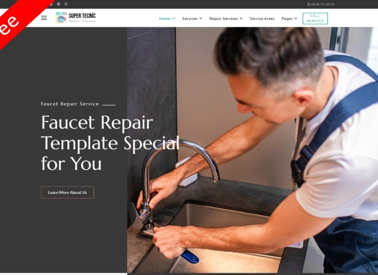 SuperTecnic Tecnic Services Free Template