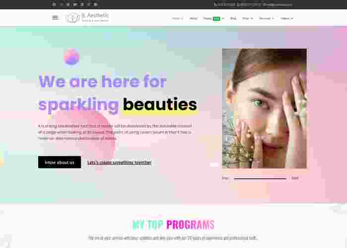 JL Aesthetic Beauty Salon Templates