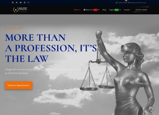 Politic Lawyer Joomla4 Template
