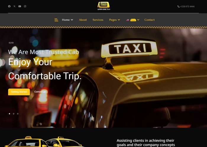 Supersonic Taxi Joomla Template