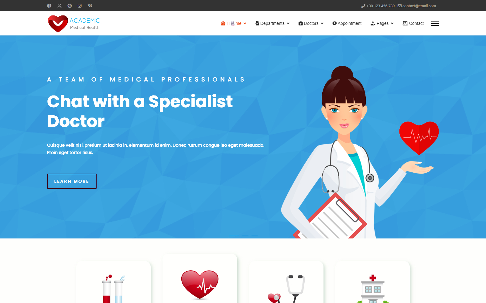 Medical & Healthcare Joomla 5 Template 